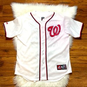 Majestic Authentic White Bryce Harper 34 National MLB Men’s Adult Jersey Size L